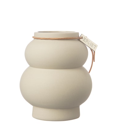 Maljakko Kurvikas Beige 21,5 cm