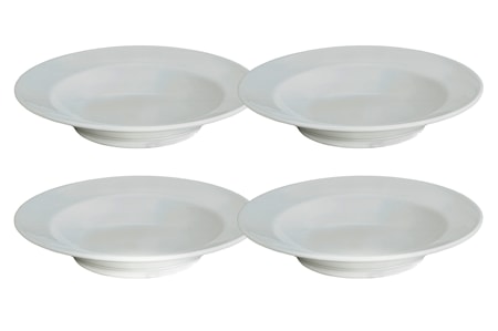 Sancerre Pastalautanen 28 cm Valkoinen 4-pack