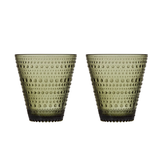 Iittala Kastehelmi juomalasi 30 cl 2 kpl vihreä