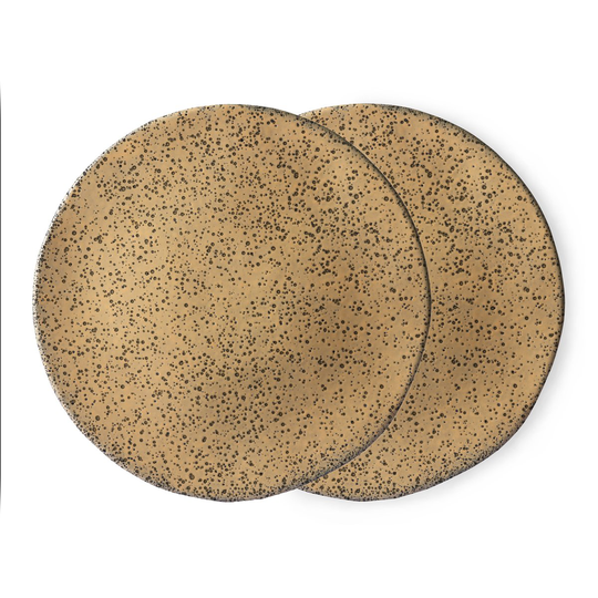 HKliving Gradient leipälautanen 22,5 cm 2-pakkaus Peach (oranssi)