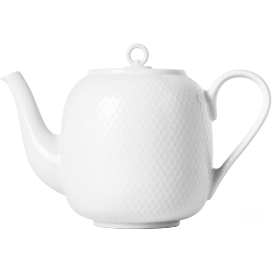 Lyngby Porcelæn Rhombe-teekannu, 1,9 litraa, valkoinen