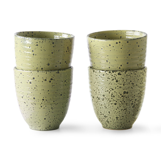 HKliving Gradient muki 29,5 cl, 4-pakkaus Yellow