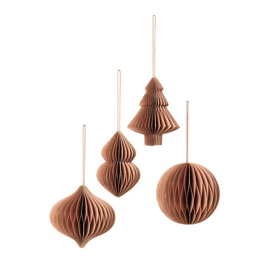 Broste Copenhagen Christmas mix -joulukoriste, 4-pakkaus Indian tan
