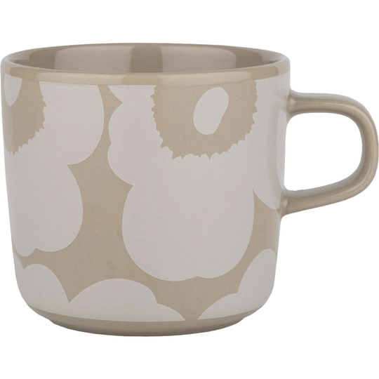 Marimekko OIVA kahvikuppi 2 dl, unikko, ruskea/valkoinen