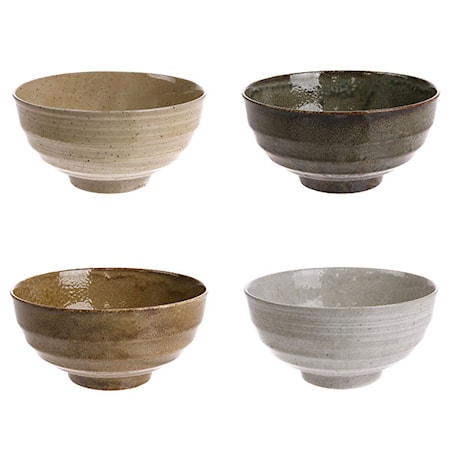 Japanilaiset Keramiikka Kulhot (Set of 4)