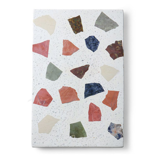 HKliving HKliving terrazzo leikkuulauta 30x25 cm Valkoinen