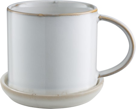 Muki Ja Lautanen Keraaminen 7 cm Harmaa