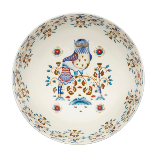 Iittala Taika tarjoilukulho valkoinen kuvioitu