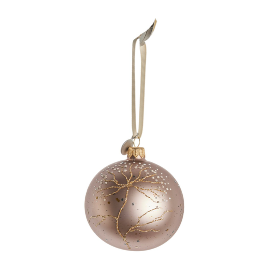 Lene Bjerre Cadelia joulupallo puu Ø8 cm powder-light gold