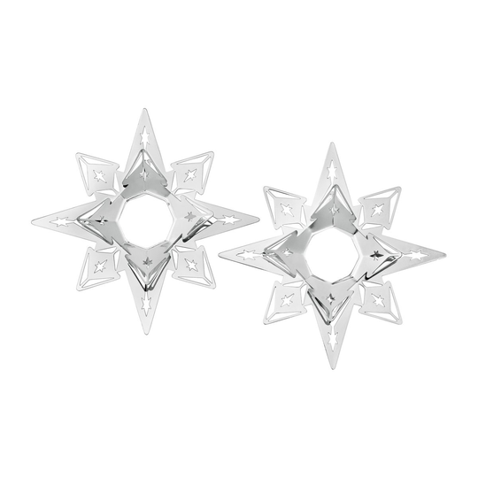 Rosendahl Karen Blixen kynttilämansetti tähti 3 cm 2-pack Hopeoitu