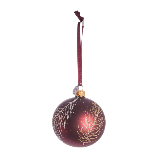 Lene Bjerre Cadelia joulupallo höyhen Ø8 cm pomegranate-light gold