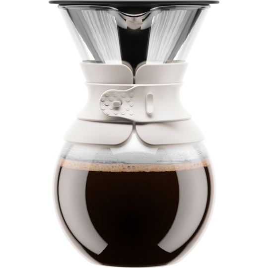 Bodum Pour Over suodattimella, valkoinen, 1 litra