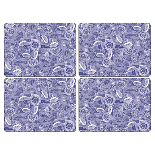 Spode Blue Room Sunflower -pöytätabletti 30x40 cm, 4-pakkaus Sininen-valkoinen