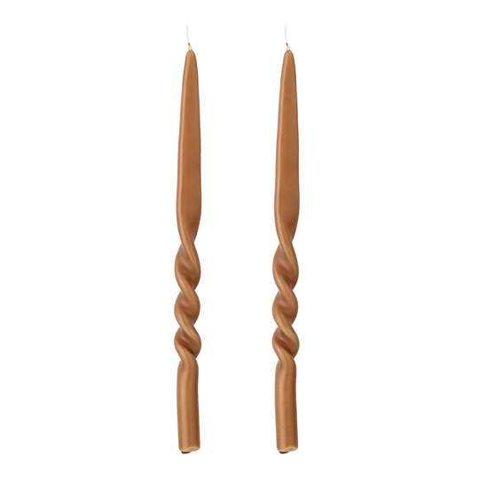 Bloomingville Twist kynttilät 2-pack Ruskea