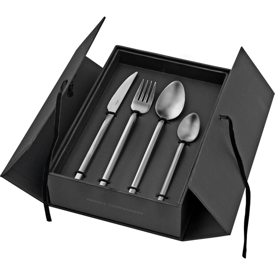 Broste Copenhagen Full Satin, ruokailuvälineet, sis. 16 osaa