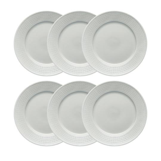 Rörstrand Swedish Grace lautanen Ø 27 cm 6-pakkaus Sumu (harmaaa)