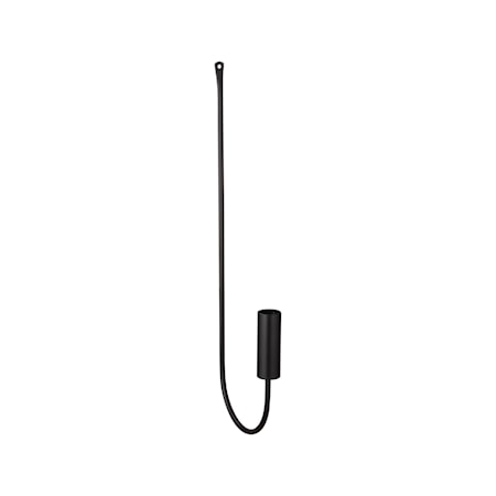 Seinäkynttilänjalka Musta 40 cm