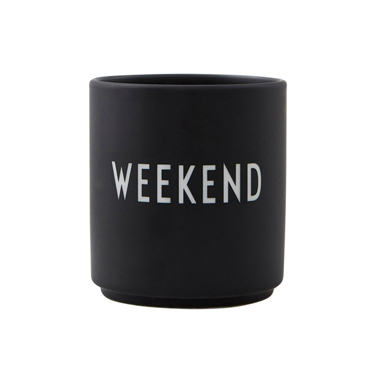 Design Letters Design Letters suosikkikuppi 25 cl weekend (Musta)