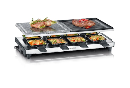 Raclettegrilli Deluxe 8 pannua