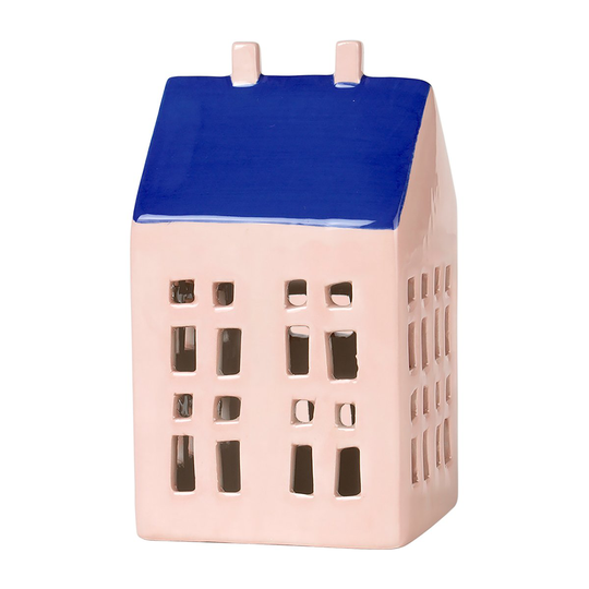 Broste Copenhagen Bo koristetalo 13,2x18 cm Pale blush-intense blue