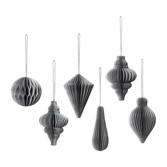 Broste Copenhagen Christmas mix joulukoriste 6-pack Silver