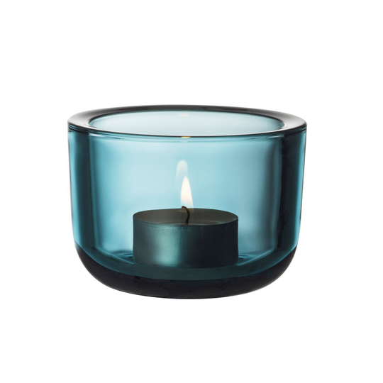 Iittala Valkea kynttilälyhty 60 mm merensininen