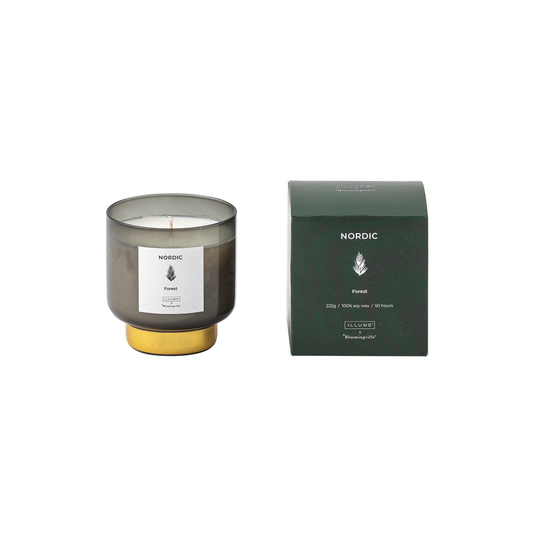 Illume x Bloomingville Nordic Forest -tuoksukynttilä 222 g