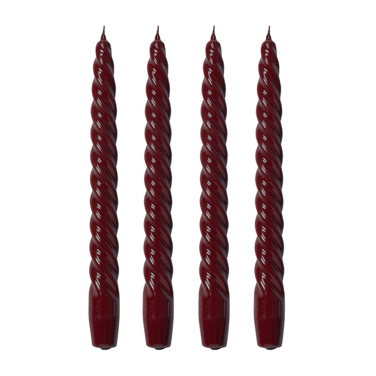 Lene Bjerre Laquer kierrekynttilä 25 cm 4-pack Pomegranate