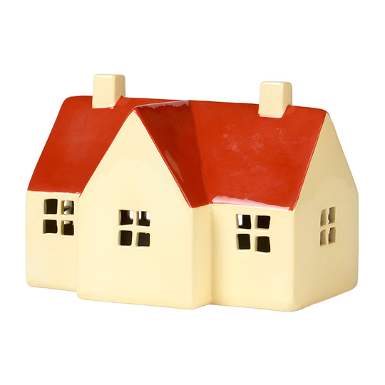 Broste Copenhagen Bo koristetalo 13,2x18 cm Light yellow-pumpkin oranssi