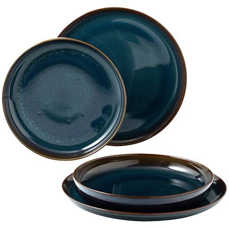 Crafted Denim Dinner set Lautaset 4 Osaa