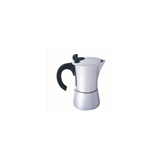 BasicNature espressokeitin ruostumatonta terästä - 9 kupillista