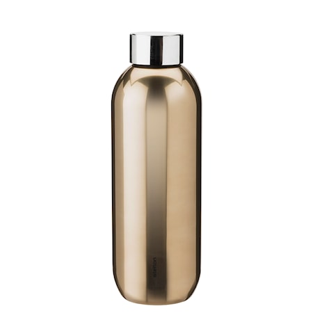 Keep Cool vacuum insulated bottle, 0,6 l - dark gold/steel