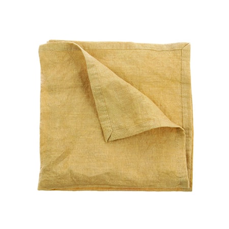 Servietit Pellavaa, 2 kpl Setti Keltainen 45x45 cm