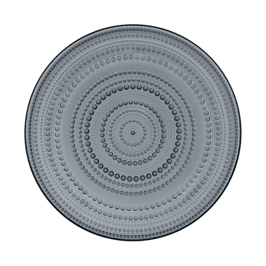 Iittala Kastehelmi lautanen iso 31,5 cm Tummanharmaa