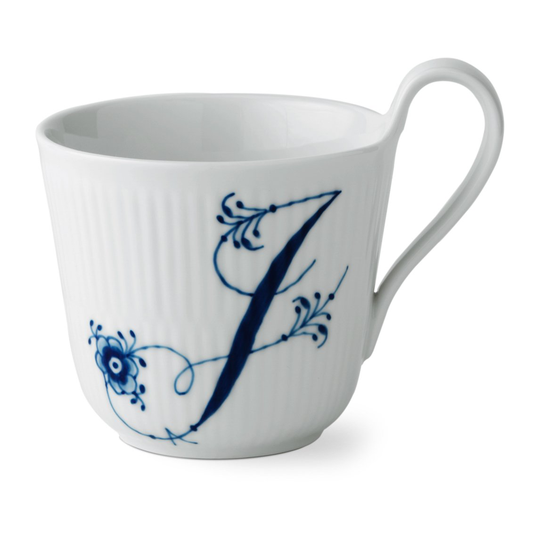 Royal Copenhagen Blue Fluted Plain Alphabet -muki 33 cl J