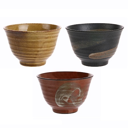 Japanilaiset Keramiikka Matcha Kulhot (Set of 3)