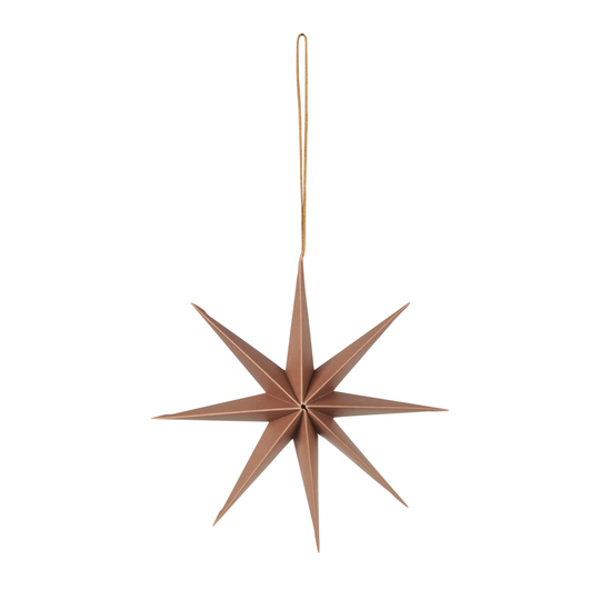 Broste Copenhagen Star paperitähti Ø15 cm Indian tan