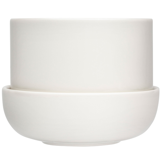 Iittala Nappula Ruukku Lautasella 170x130 mm, Valkoinen