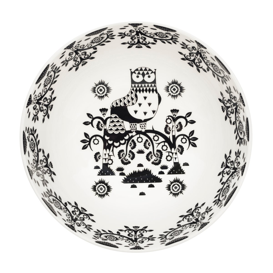 Iittala Taika tarjoilukulho musta kuvioitu