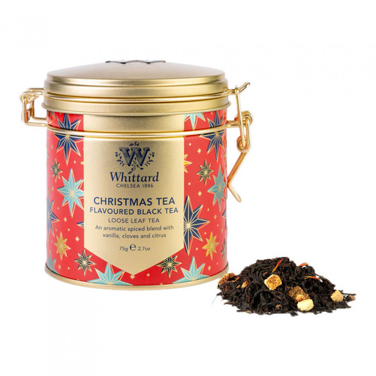 Musta tee Whittard of Chelsea "Christmas Tea Clip Top Tin", 75 g