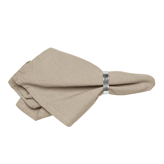 Broste Copenhagen Wille kangaslautasliina 45x45 cm Simply taupe (beige)