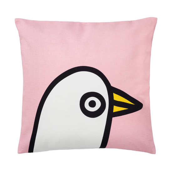 Iittala Oiva Toikka Birdie -tyynynpäällinen 47x47 cm Vaaleanpunainen