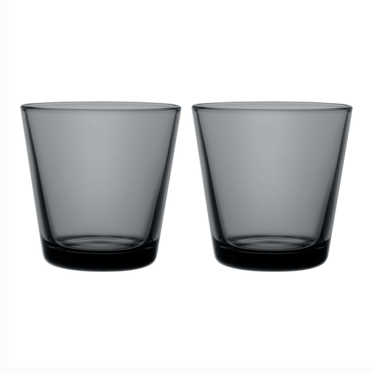 Iittala Kartio lasi 21 cl 2 pakkaus 2 kpl Tummanharmaa