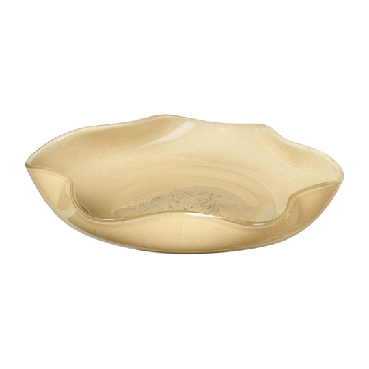 Broste Copenhagen Esther koristekulho Ø 30 cm Anise flower yellow