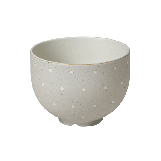 Broste Copenhagen Eli kulho Ø 11 cm Matte soft light grey dots