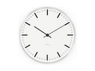 Arne Jacobsen City Hall seinäkello 21 cm, valkoinen