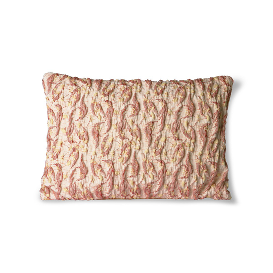 HKliving Floral tyyny 30x40 cm Burgundy-keltainen