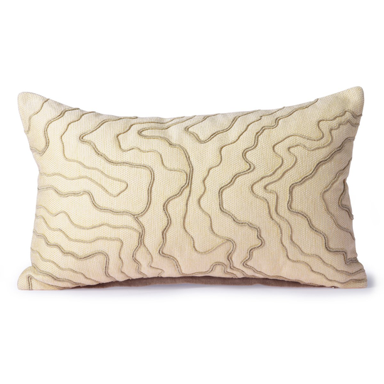 HKliving Stitched lines tyyny 30x50 cm Cream-natural