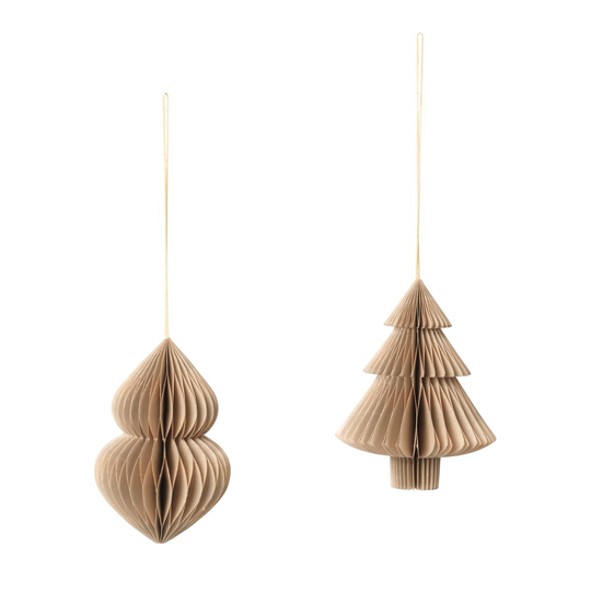 Broste Copenhagen Christmas mix -joulukuusi-joulukoriste 2-pakkaus Natural brown