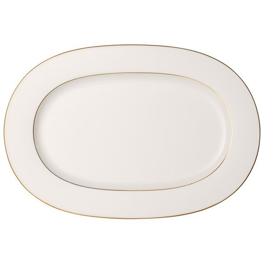 Villeroy & Boch Anmut Gold -tarjoiluvati, 41 cm Valkoinen
